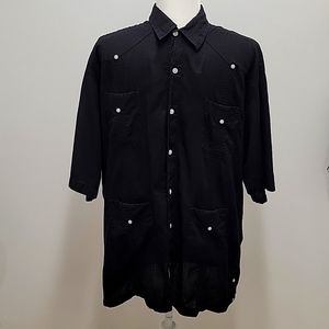 Varadero Black Short Sleeved Shirt Men's Size L Four Pockets Short Sleeved
